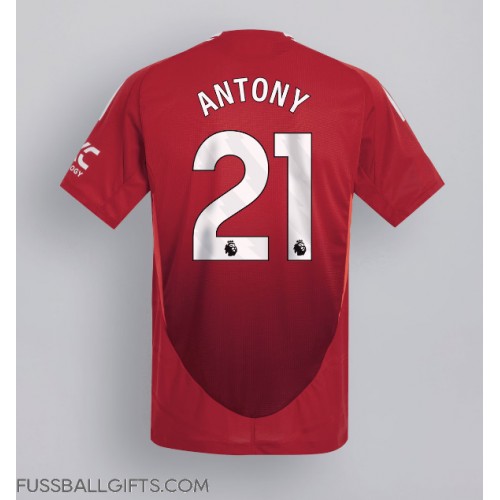 Manchester United Antony #21 Fußballbekleidung Heimtrikot 2024-25 Kurzarm